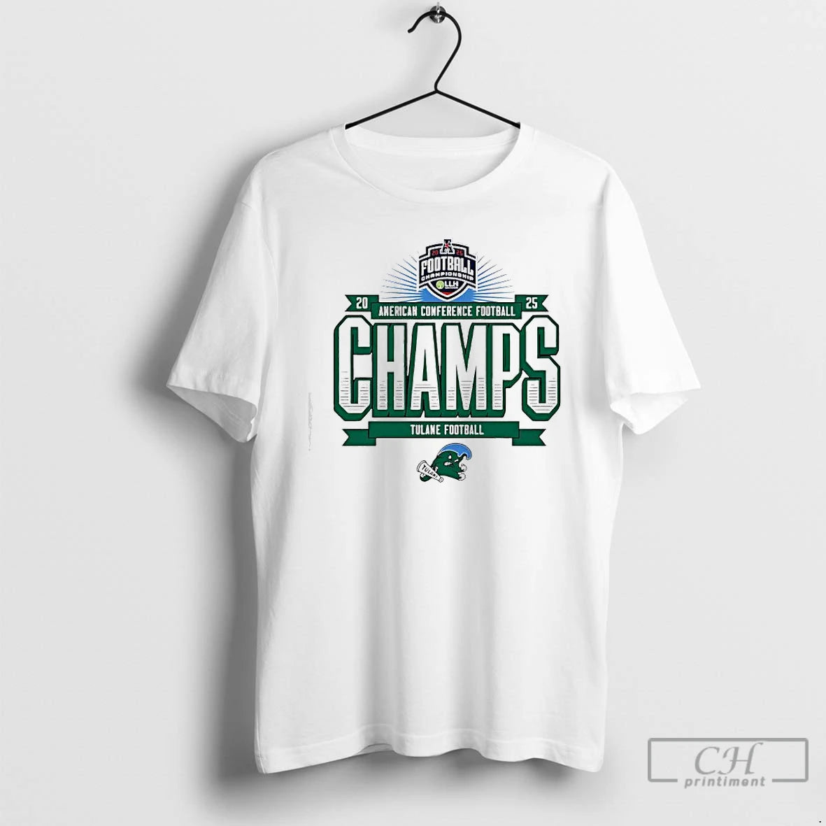 Classic Tulane Football 2025 Amercan Conference Champs Logo T-Shirts, Hoodie, Sweatshirt | WearSparks.com