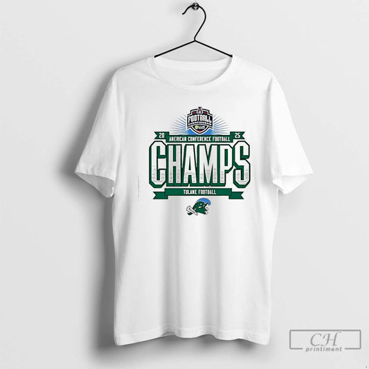Classic Tulane Football 2025 Amercan Conference Champs Logo T-Shirts, Hoodie, Sweatshirt | WearSparks.com