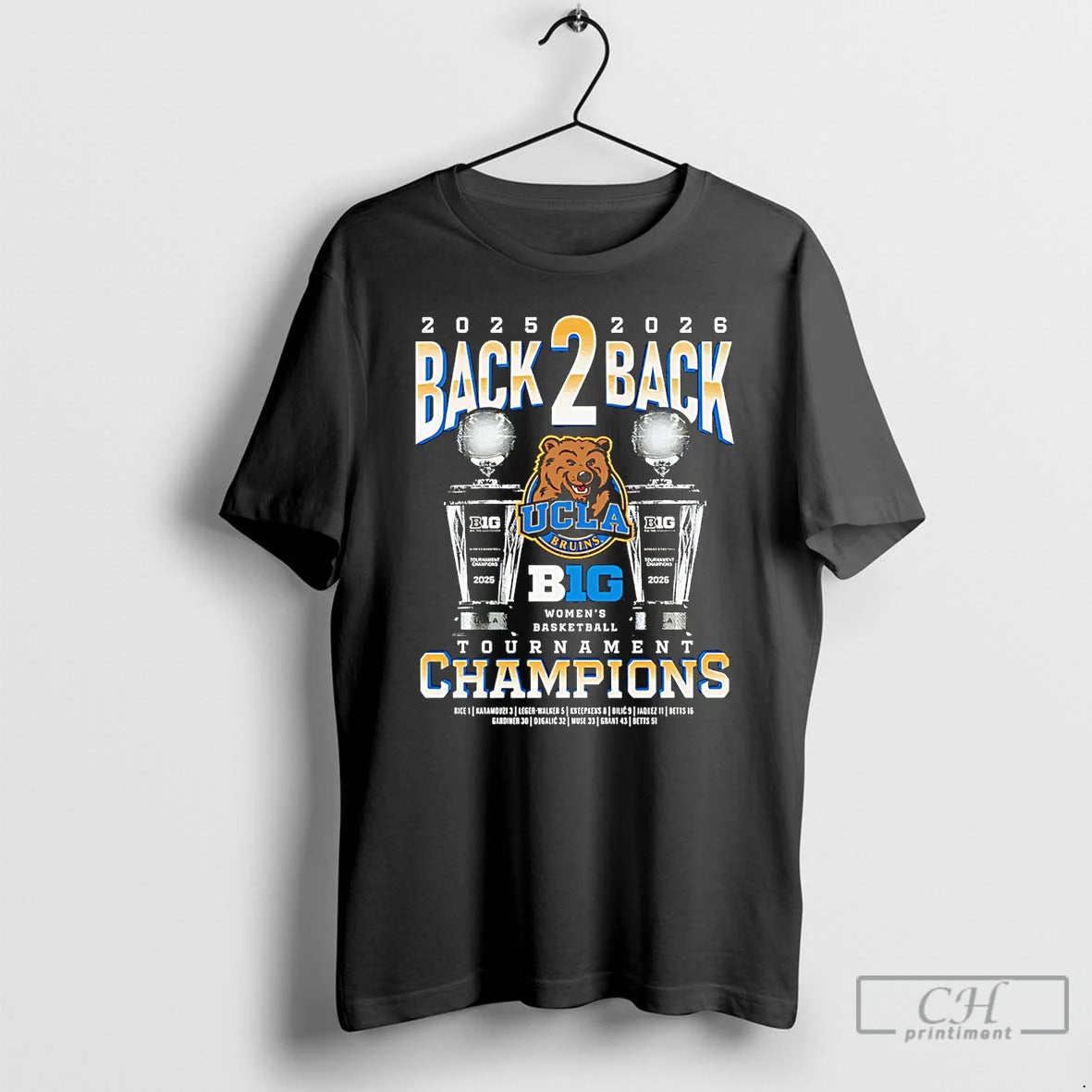 Classic Ucla Bruins 2026 Big Ten Tournament Champions Back To Back