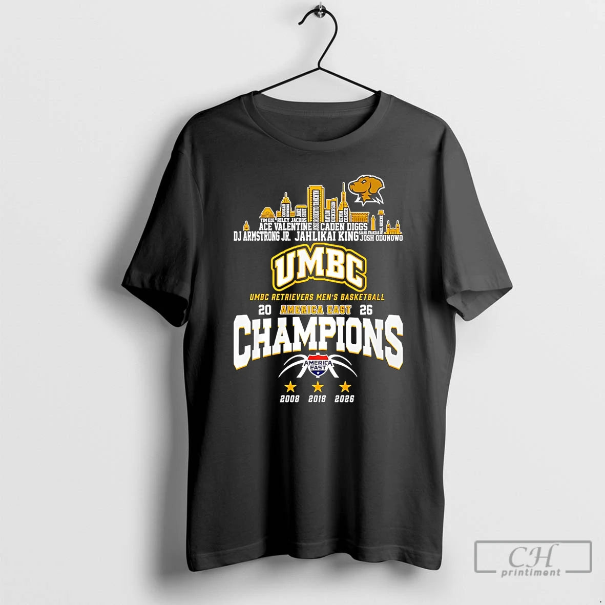Classic Umbc Retrievers America East Champions 2026 Player Name City Skyline