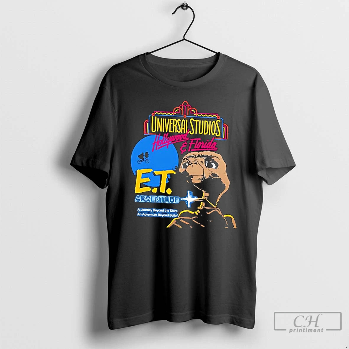 Classic Universal Studios Florida And Hollywood 90s E T Extra Terrestrial Graphic T Shirts Sweater