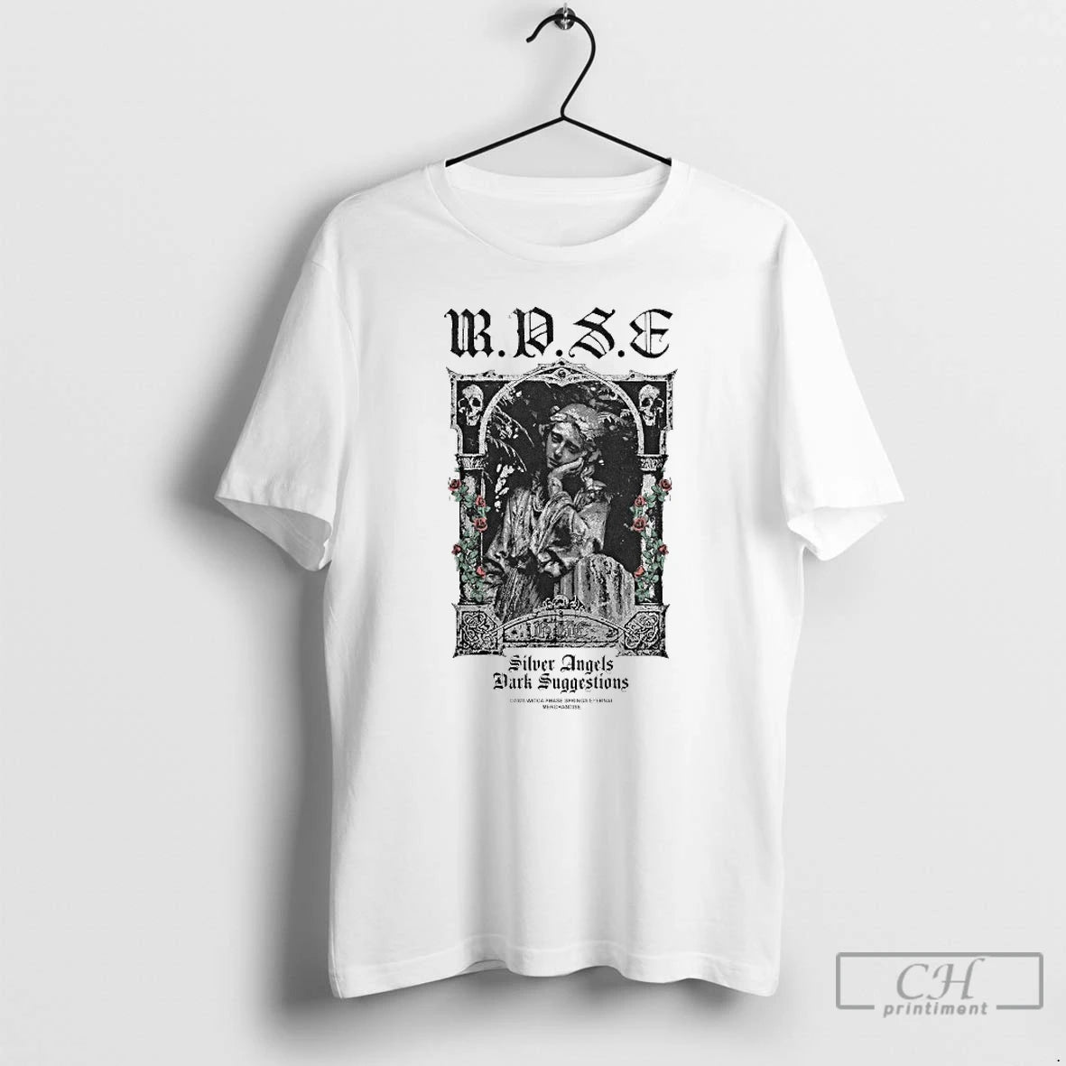 Classic Wicca Phase Springs Eternal Silver Angels Dark Suggestions Rose Angel T-Shirts, Hoodie, Sweatshirt | WearSparks.com