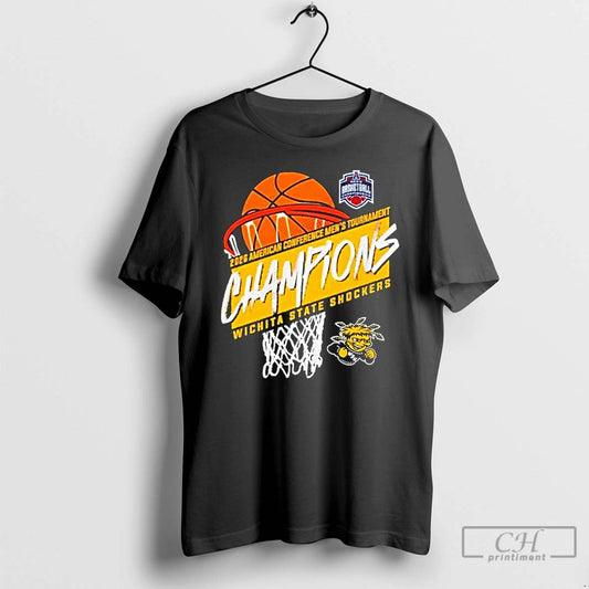 Classic Wichita State Mens Basketball American Conference Tournament Champions Basket