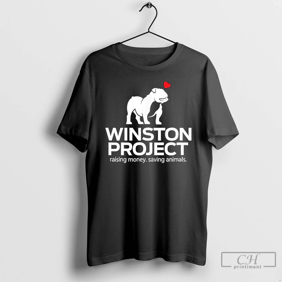 Classic Winston Project Bulldog Raising Money Saving Animals T-Shirts, Hoodie, Sweatshirt | WearSparks.com