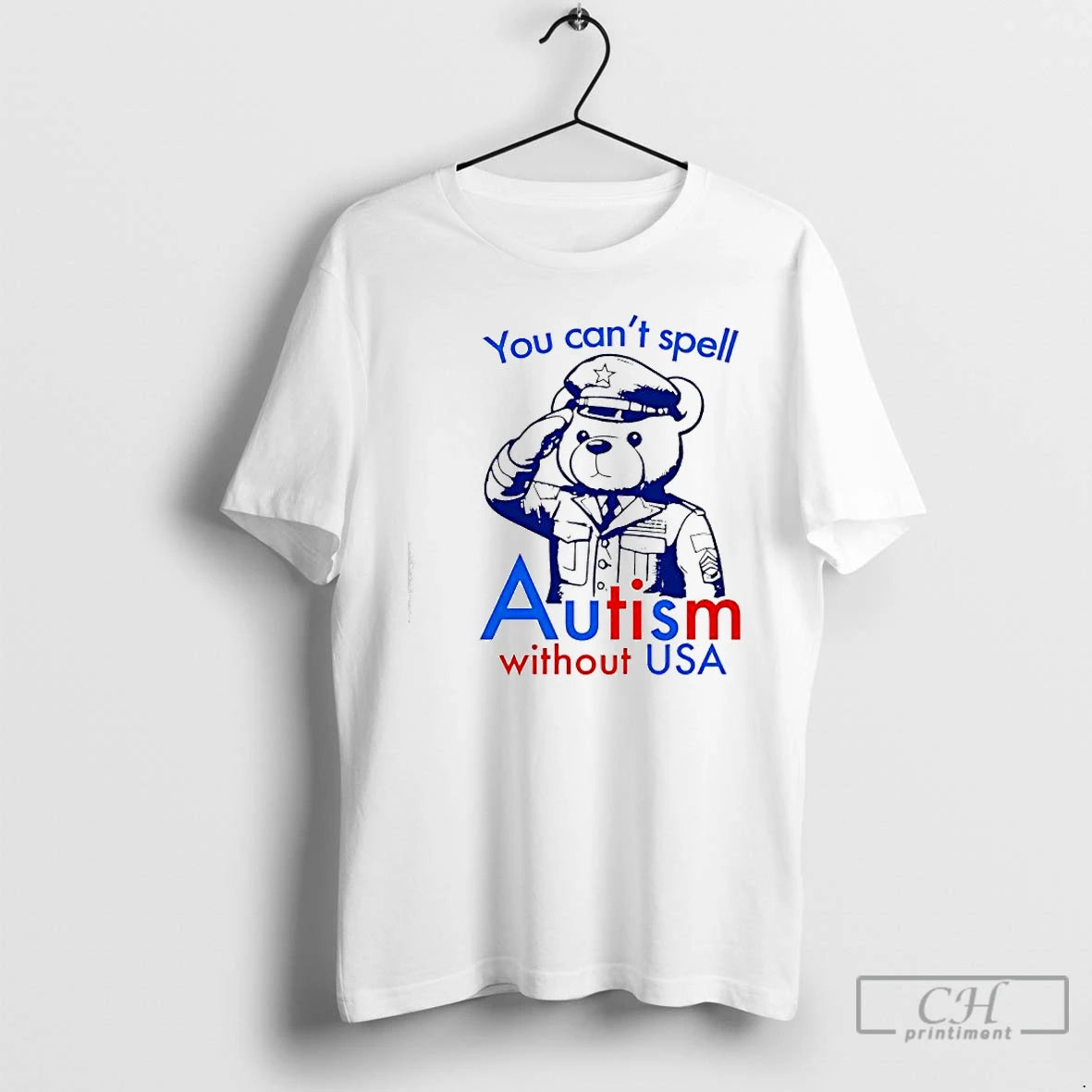 Classic You Cant Spell Autism Without Usa Bear T-Shirts, Hoodie, Sweatshirt | WearSparks.com
