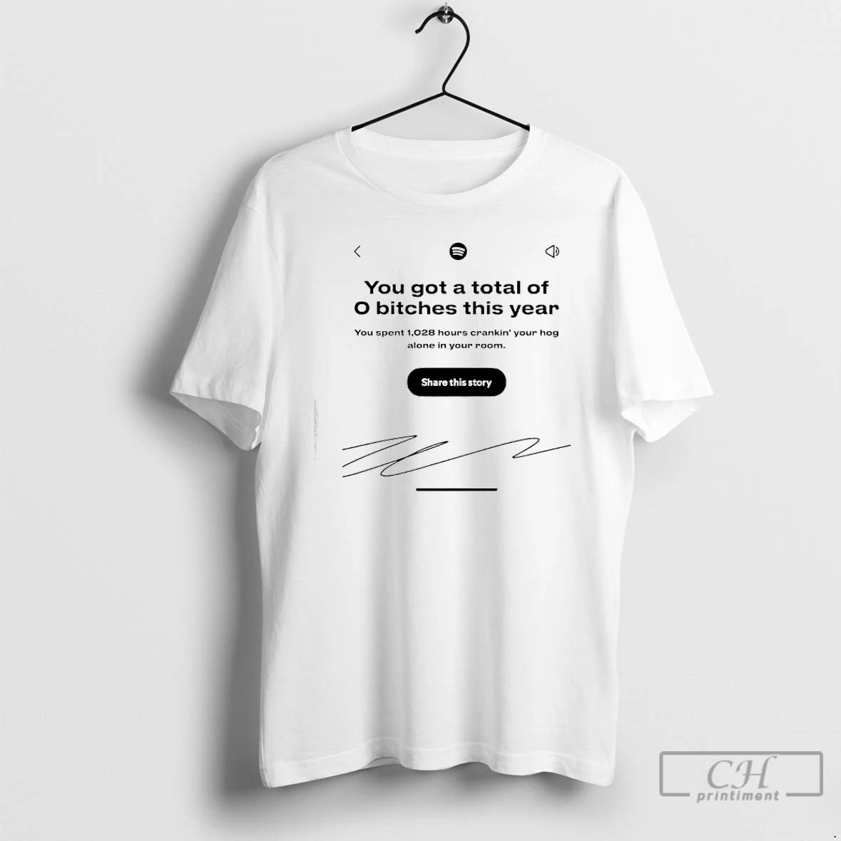Classic You Got A Total Of 0 Bitches This Year Share This Story Signature T-Shirts, Hoodie, Sweatshirt | WearSparks.com