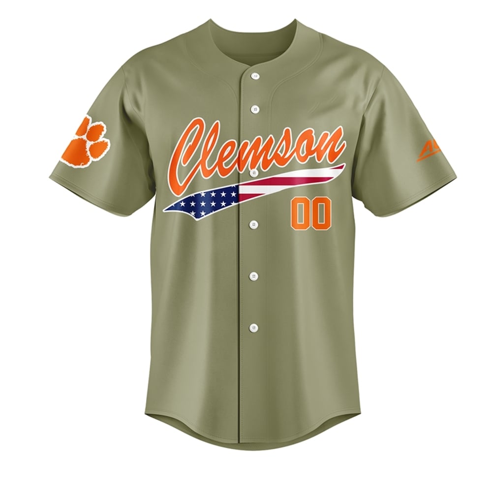 Clemson Baseball Military Jersey 2025 - Grishko.com T-Shirts, Hoodie, Sweatshirt | WearSparks.com (Image 1)