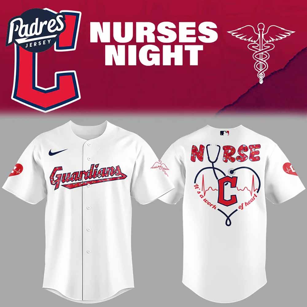 Cleveland Guardians Baseball White Jersey Outfit For Nurses Night 2025 - Padres Jersey Oasis: Elevate Your Baseball Style...