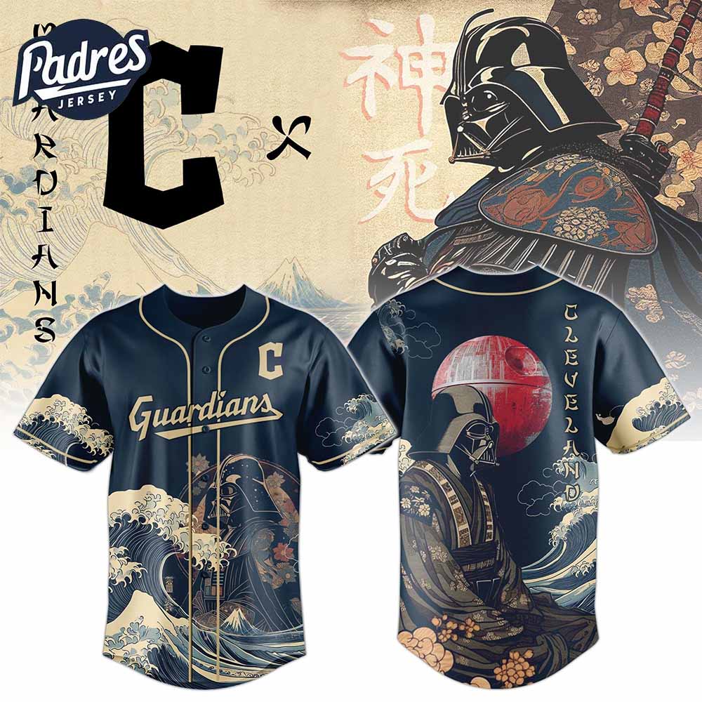 Cleveland Guardians Darth Vader MLB Japan Edition Baseball Jersey - Padres Jersey Oasis: Elevate Your Baseball Style Game...