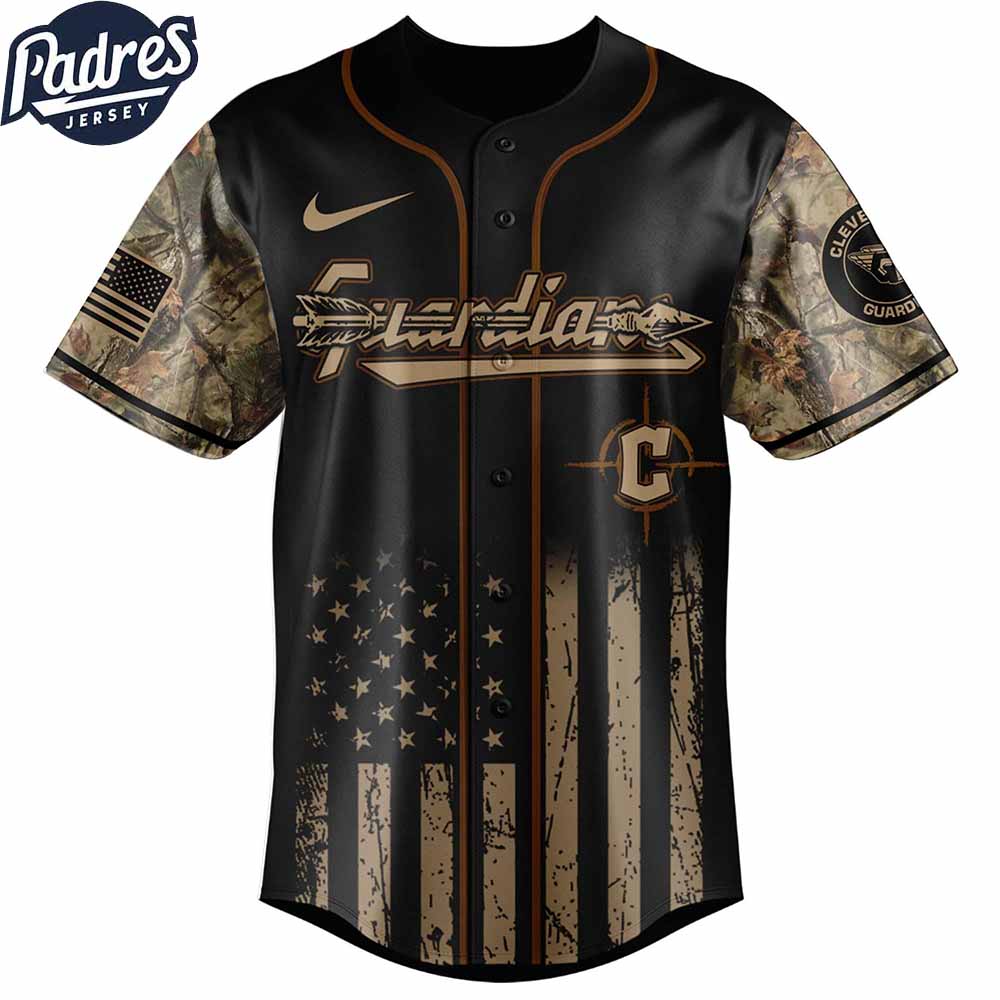 Cleveland Guardians MLB X Deer Hunting Personalized Baseball Jersey - Padres Jersey Oasis: Elevate Your... (Image 2)
