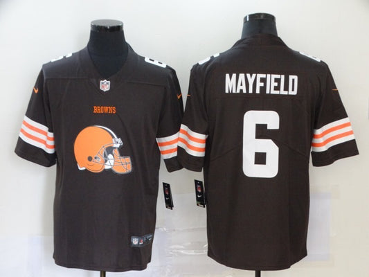 Cleveland Browns #6 Baker Mayfield Big Logo Fashion 086