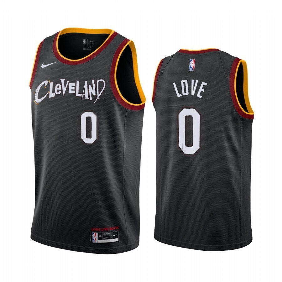 Cleveland Cavaliers #0 Kevin Love 21 City Black