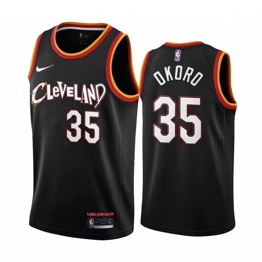Cleveland Cavaliers #35 Isaac Okoro 21 City Black
