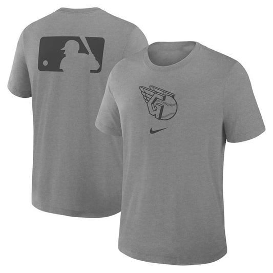 Cleveland Guardians Grey Early Work Tri-Blend Dri-FIT T-Shirt