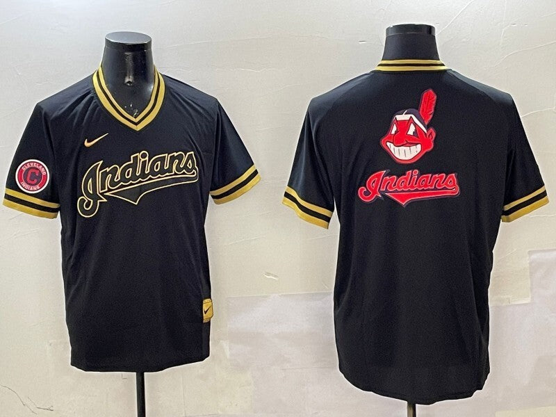 Cleveland Guardians Indians Black Gold Adult Style 1