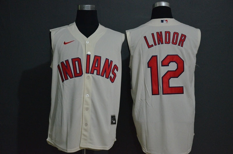 Cleveland Indians #12 Francisco Lindor Style 2