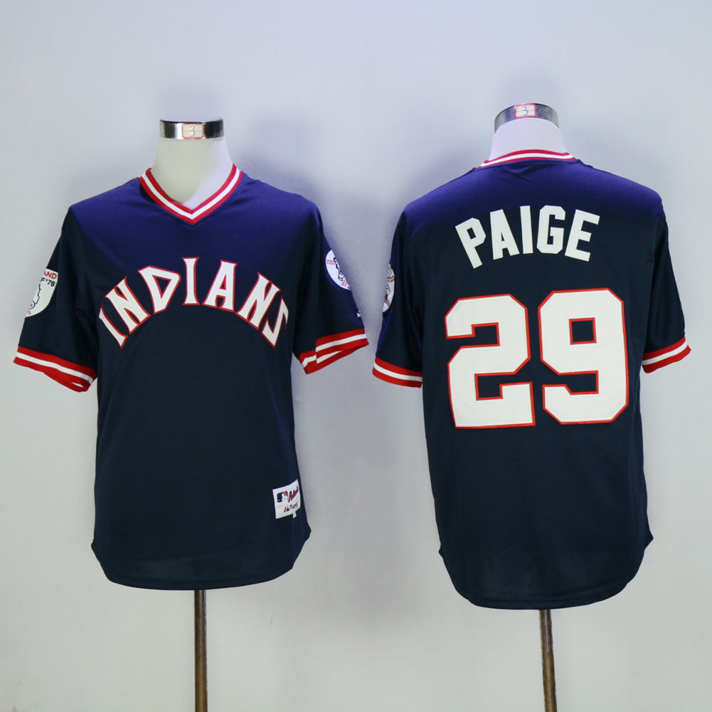 Cleveland Indians #29 Indians 29 Blue Pullover 1976 Retro