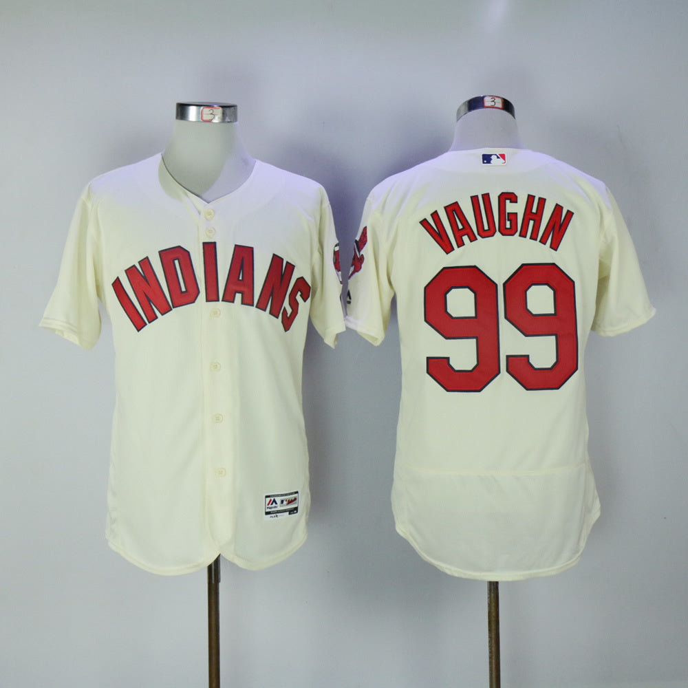 Cleveland Indians #99 Ricky Vaughn Indians 99 Off-White Elite