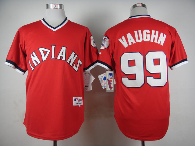 Cleveland Indians #99 Ricky Vaughn Indians 99 Red 1974 Inverted