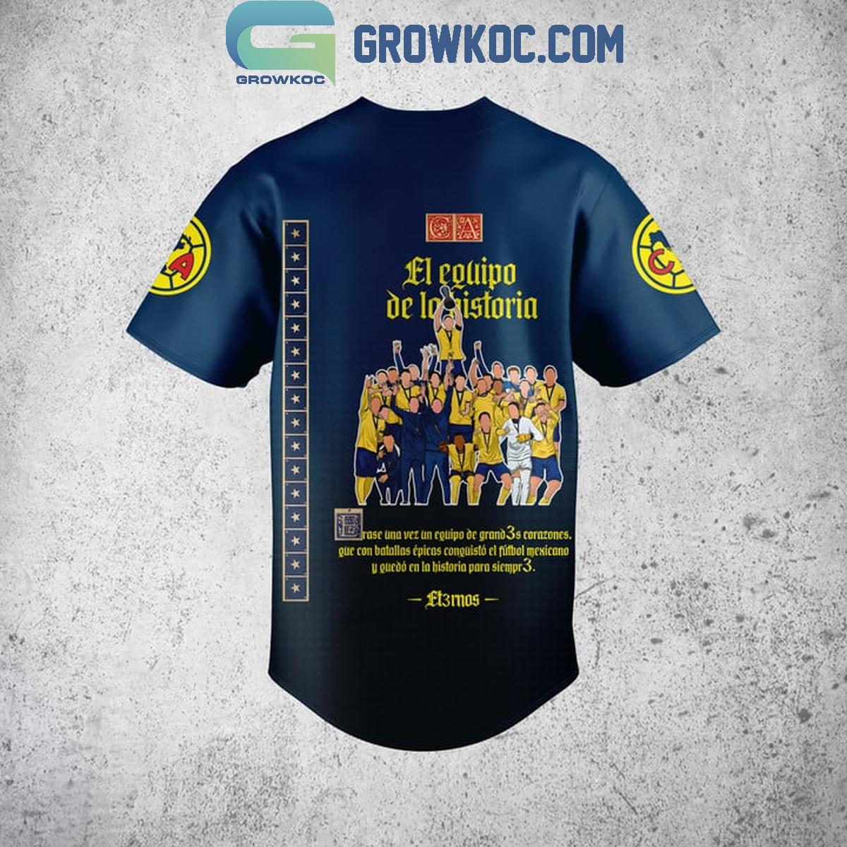 Club America El Equipo De La Historia Liga MX Campeones Baseball Jersey
