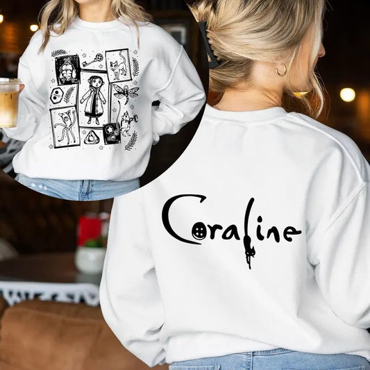 Co.rraline Dreaming Halloween Sweatshirt, Famous Spooky Movie Halloween Shirt, Halloween Co.ralinee Tee, Spooky Co.raline...