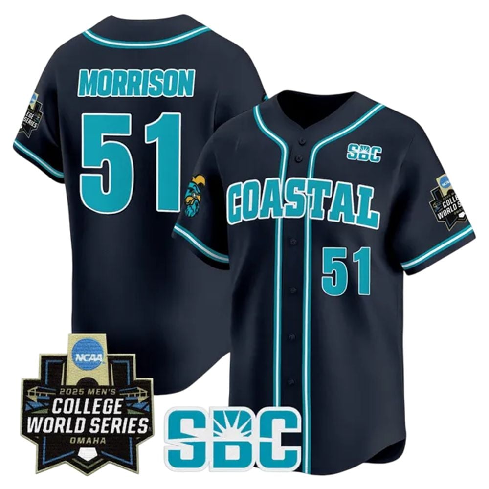 Coastal Carolina Morrison 2025 College World Series Jersey - Grishko.com T-Shirts, Hoodie, Sweatshirt (Image 2)