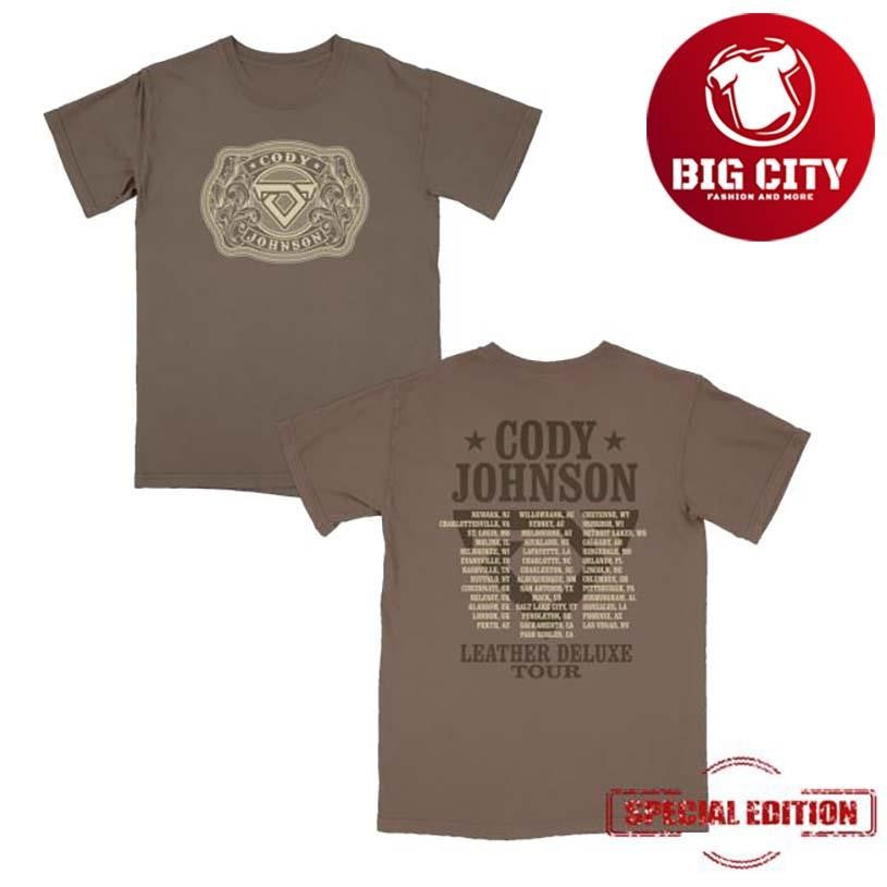 Cody Johnson Belt Buckle Tour Two Sided Shirt