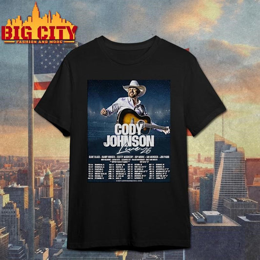Cody Johnson Live 26 Tour February 6 To September 12 Shirt
