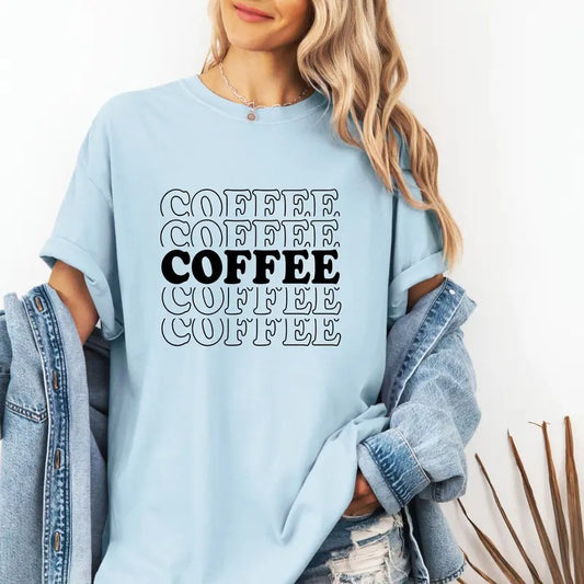 Coffee Custom colors tee shirt Casual Comfort Cotton Top Womenswear Breathable Everyday Hoodie, Sweatshirt | WearSparks.com