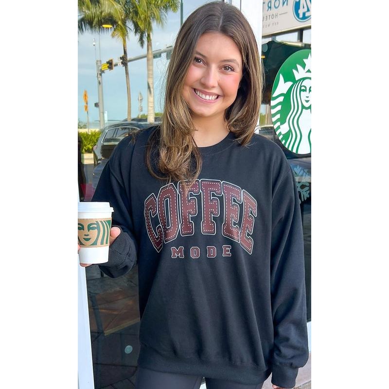 Coffee Mode Graphic Sweatshirt T-Shirts, Hoodie | WearSparks.com
