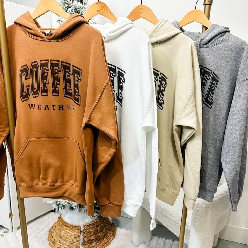 Coffee Weather Graphic Hoodie T-Shirts, Sweatshirt | WearSparks.com