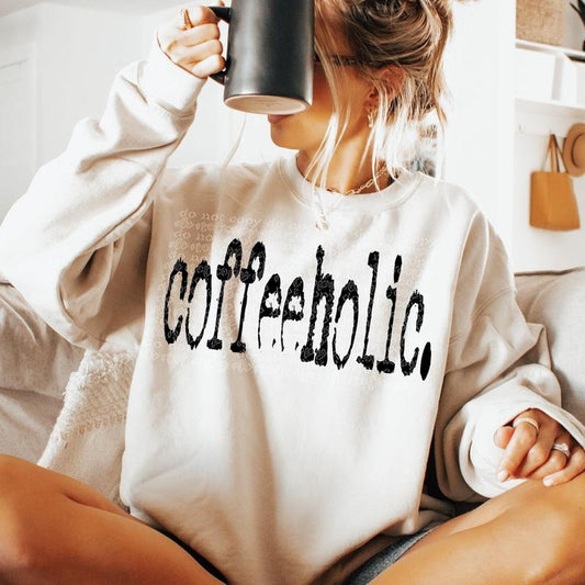 Coffeeholic DTF Transfers - THIS IS NOT A SHIRT Hoodie, Sweatshirt | WearSparks.com