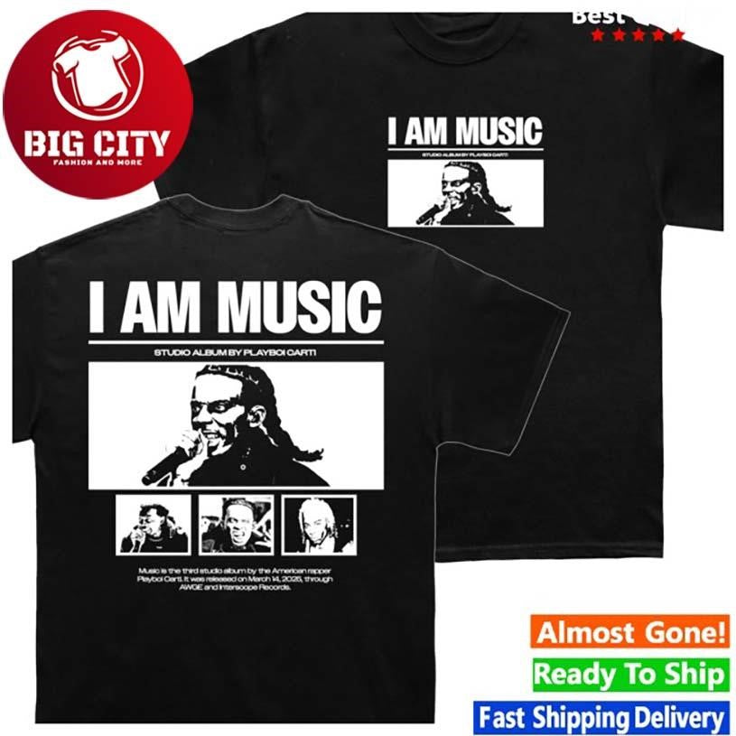 Cold Prints Playboi Carti I Am Music Poster Two Sided Shirt