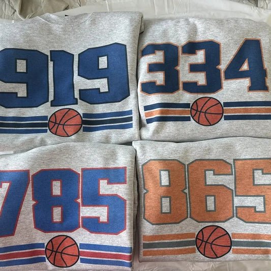 College Basketball Area Code Sweatshirt  Comfy Sweatshirt T-Shirts, Hoodie | WearSparks.com