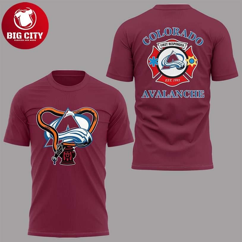 Colorado Avalanche First Responders Night 2026 NHL Two Sided Shirt