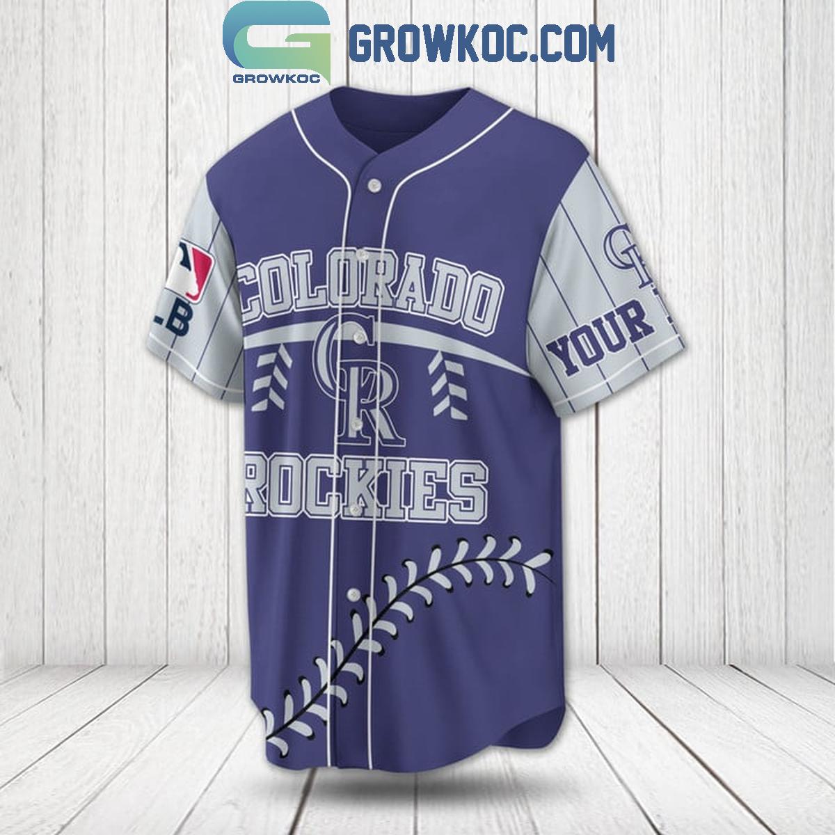Colorado Rockies 2024 Baseball Fan Love Personalized Baseball Jersey
