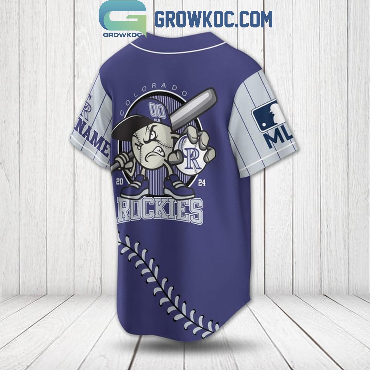 Colorado Rockies 2024 Baseball Fan Love Personalized Baseball Jersey