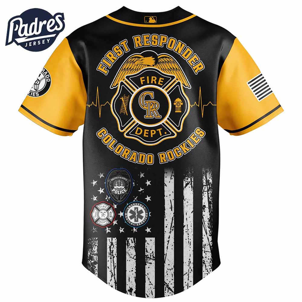 Colorado Rockies MLB x First Responders Baseball Jersey - Padres Jersey Oasis: Elevate Your Baseball Style Game... (Image 2)