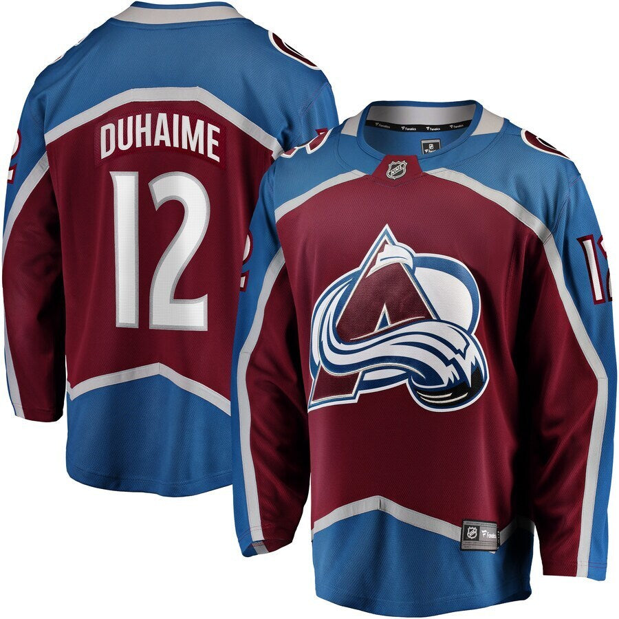 Colorado Avalanche #12 Brandon Duhaime Home Premier Breakaway Player Jersey - Maroon