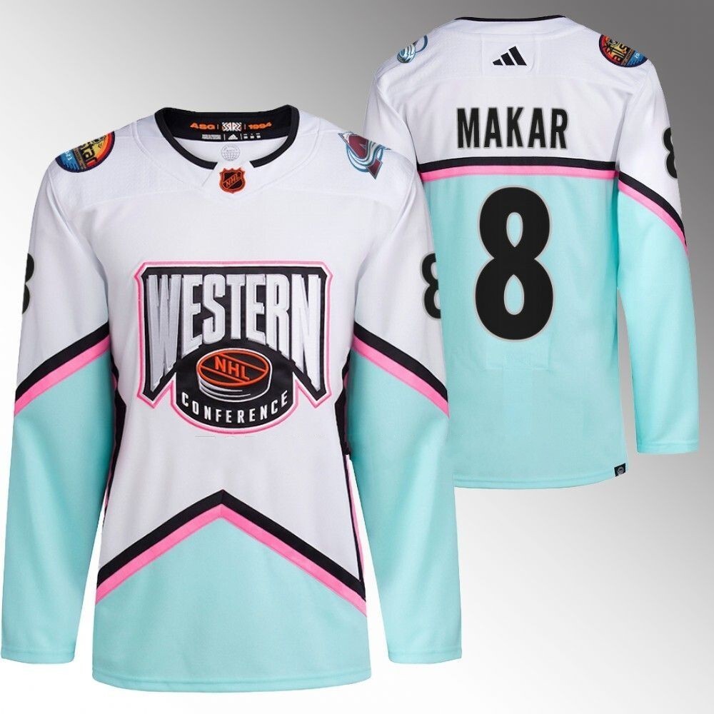 Colorado Avalanche #8 Cale Makar White 2023 NHL All-Star Western Conference Authentic Jersey