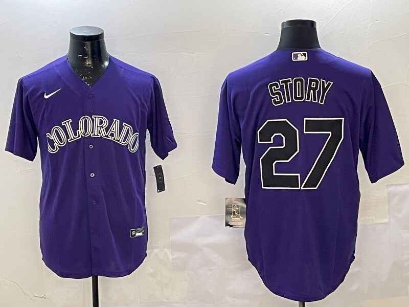 Colorado Rockies #27 Trevor Story Adult Style 2