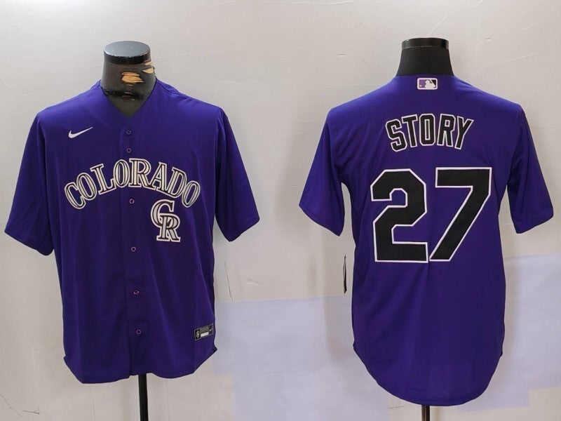 Colorado Rockies #27 Trevor Story Fan Edition Style 3