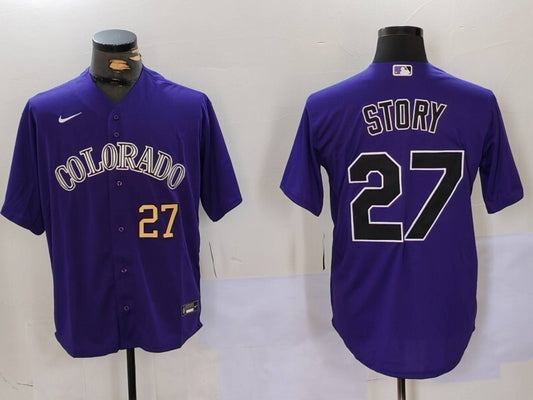 Colorado Rockies #27 Trevor Story Fan Edition Style 4