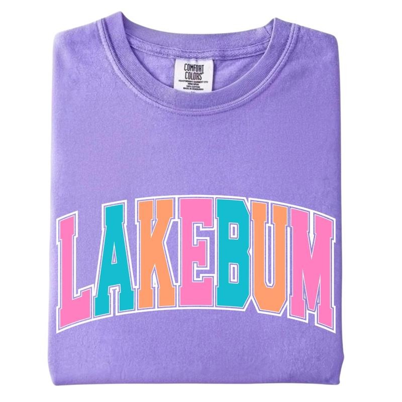 Colorful Lakebum Graphic Tee, Lakebum Comfort Colors T-Shirt Hoodie, Sweatshirt | WearSparks.com