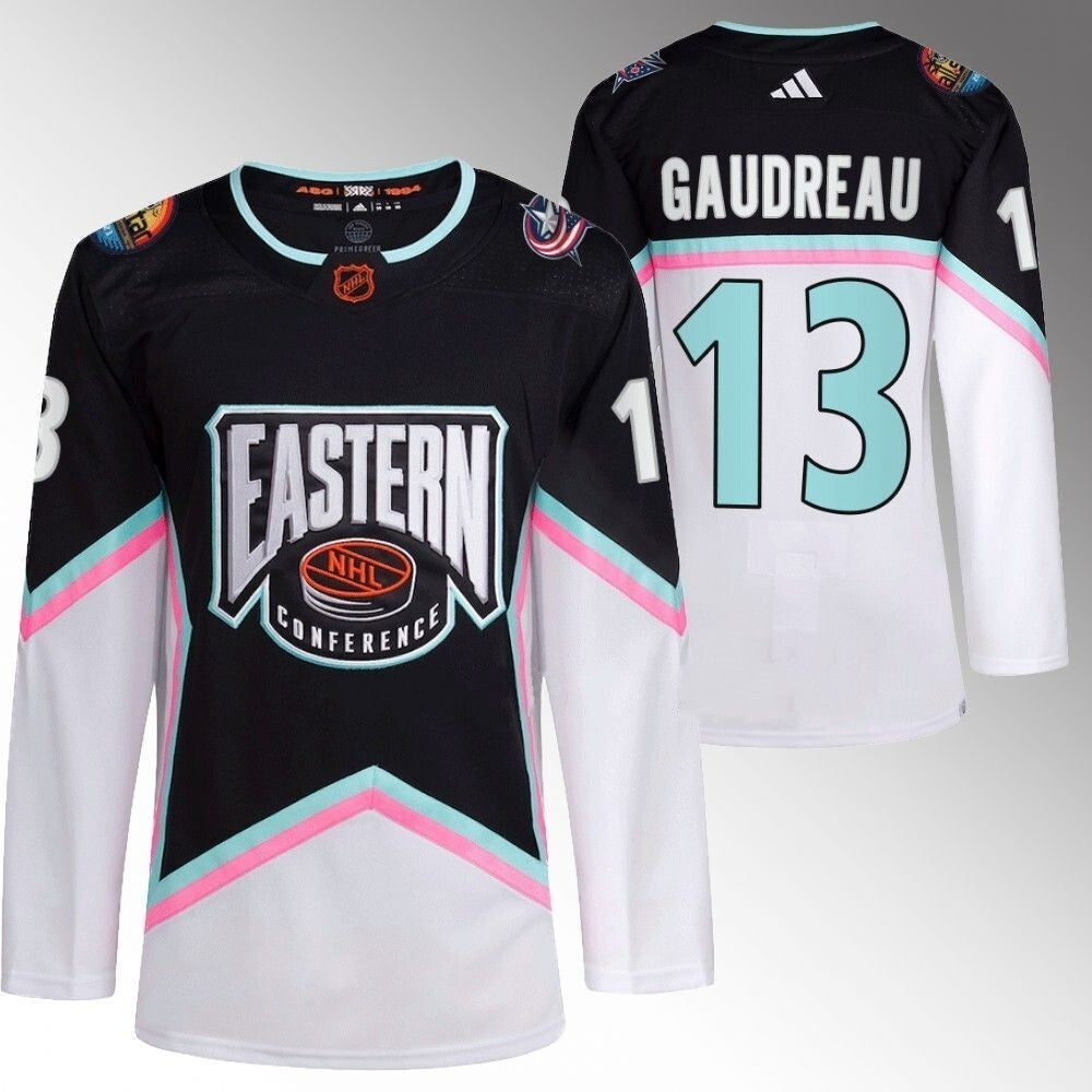 Columbus Blue Jackets #13 Johnny Gaudreau 2023 NHL All-Star Black Eastern Conference Jersey