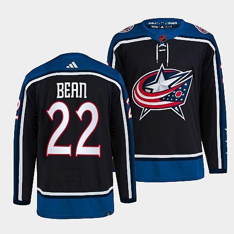 Columbus Blue Jackets #22 jake-bean-navy-2022reverse-retro-2.0-authentic-primegreen-jersey