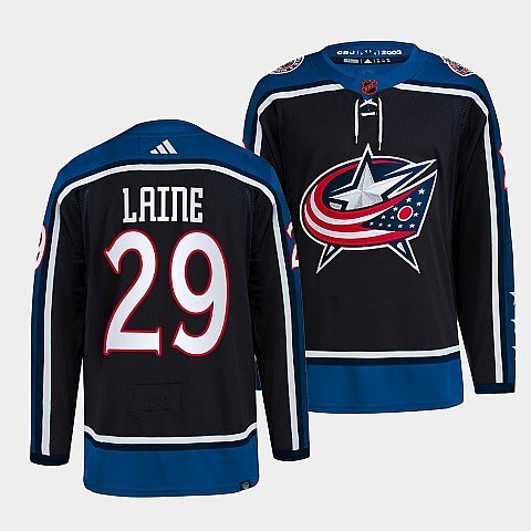 Columbus Blue Jackets #29 patrik-laine-navy-2022reverse-retro-2.0-authentic-primegreen-jersey