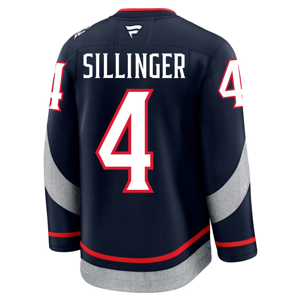 Columbus Blue Jackets #4 Cole Sillinger 2025 Stadium Series Style 2