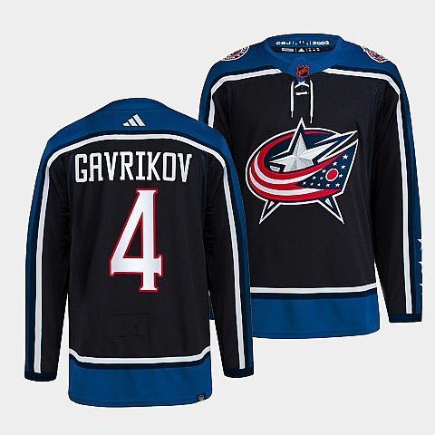 Columbus Blue Jackets #4 vladislav-gavrikov-navy-2022reverse-retro-2.0-authentic-primegreen-jersey