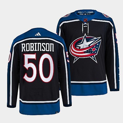 Columbus Blue Jackets #50 eric-robinson-navy-2022reverse-retro-2.0-authentic-primegreen-jersey